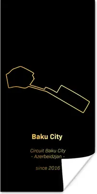 Produktbild von MuchoWow® Poster Baku - Formel 1 - Rennstrecke 20x40 cm - Plakat - Foto