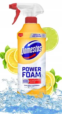 Zdjęcie produktu dla Domestos Power Foam Piana Do Mycia Toalety i Łazienki Citrus Blast 435ml