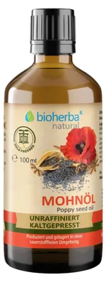 Obrázok produktu pre Makový olej lisovaný za studena - 100 ml - Bioherba