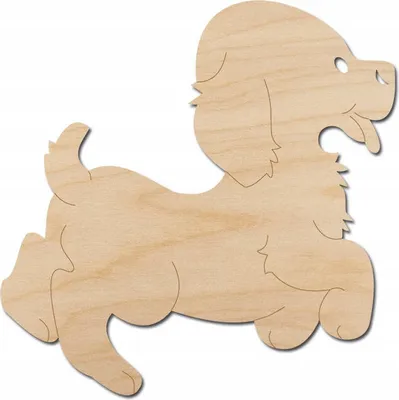 Produktbild von UNTERSETZER aus Holz Handwerk Dekoration Dekor 10 x 10 cm - Hund