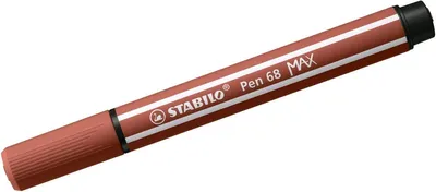 Produktbild von STABILO Pen 68 MAX, 1 Farben, Braun, 5 mm, 1 mm, Braun, Rund