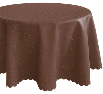 Immagine prodotto di Tovaglia Ø 170 cm in marrone per tavolo da pranzo e cucina