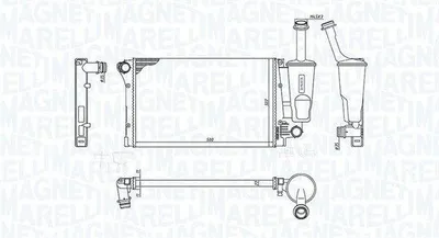 Immagine prodotto di MAGNETI MARELLI Radiatore, raffreddamento motore 350213381000
