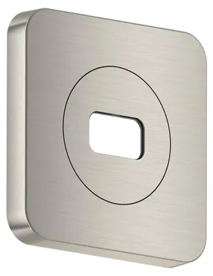 Imagen del producto de AXOR ShowerSphere, roseta de 120/120, diseño softsquare, acabado acero inoxidable
