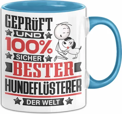 Produktbild von Hundeflüsterer Geschenk Lustiger Spruch für Hundeflüsterer Geschenkidee Bester Hundeflüsterer Der Welt (Blau)