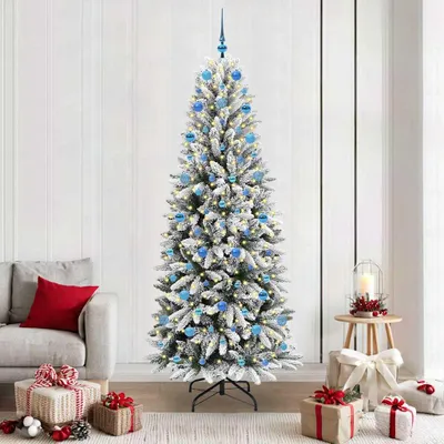 Immagine prodotto di Maison Exclusive - Albero di Natale artificiale, colore bianco, altezza 210 cm