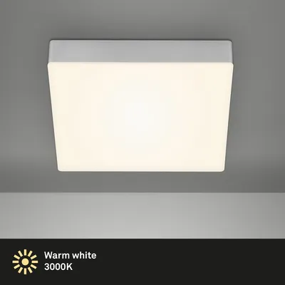 Produktbild von Briloner Deckenleuchte Rahmenlos LED 16W Deckenlampe Eckig Silber