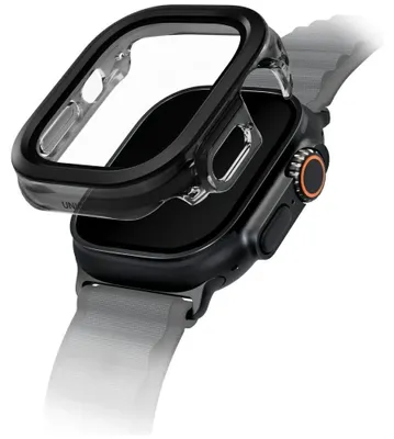 Image de Uniq Voute Case Pour Apple Watch Ultra 49 Mm, Verre trempé, Noir