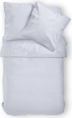 Produktbild von Microfaser Bettwäsche Uni Reißverschluss 200 x 200 cm + 2 x 80 x 80 cm Weiss