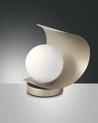 Produktbild von Fabas Luce LED Tischleuchte Adria 180x140mm 6W Warmweiß Gold dimmbar