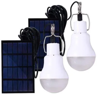 Immagine prodotto di Lampada a LED da esterno - portatile - alimentata a energia solare - cavo da 3,5 m - per campeggio, pesca, emergenze, giardinaggio