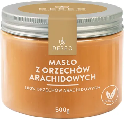Zdjęcie produktu dla Masło z orzechów arachidowych 100% 500g DESEO