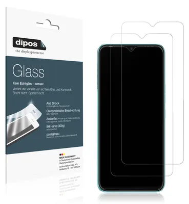 Produktbild von 1x Schutzfolie für Tecno Spark Go 2022 matt - Anti-Shock 9H Folie dipos Glass Kunststoffglas