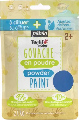 Image de Poudre de gouache - 100 g - Bleu