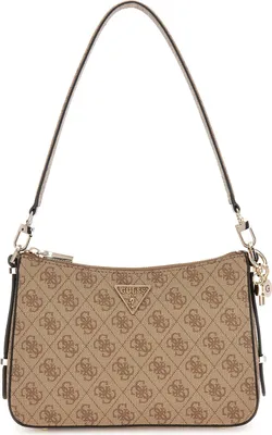 Produktbild von GUESS Damen Schultertasche Eco Erica Latte Logo : braun-30 Farbsortierung: braun-30