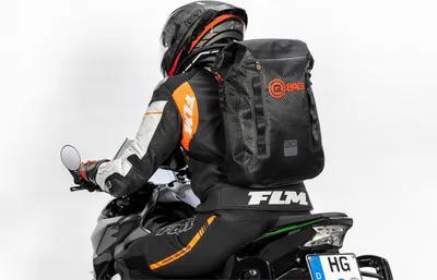 Produktbild von QBag Rucksack Carbonlook 20L Wasserdicht mit Laptopfach