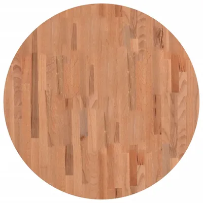 Image de vidaXL Plateau de table Ø80x4 cm Rond en bois massif de hêtre
