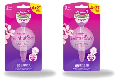 Imagen del producto de 2 afeitadoras desechables Wilkinson Sword Xtreme 3 My Intuition para mujeres - Paquete económico - 2 unidades
