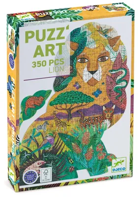Image de Puzzle Puzz'Art Lion, Djeco