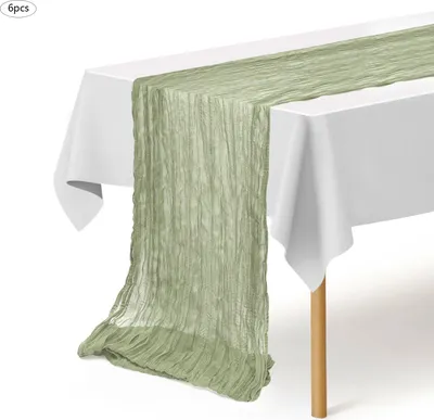Zdjęcie produktu dla Bieżnik na stół tło bieżnik zasłony bohemy wiejski dom dekoracyjny 6 pack 90x400cm