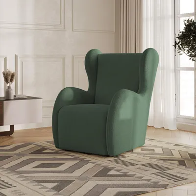 Produktbild von Masseno Polstersessel MASTI Q, Minimalistischer Loungesessel ergonomisch, Grün