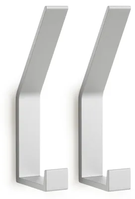 Produktbild von 2 Kleiderhaken, Wandhaken für Handtücher und Kleidung, modernes Design