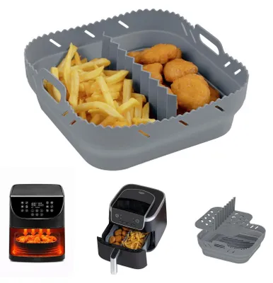 Produktbild von WENKO Silikonform für Heißluftfritteusen Mod. Nara, eckig, faltbare Silikon Back