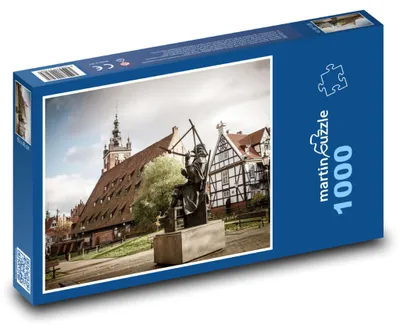 Zdjęcie produktu dla Puzzle 1000 Gdańsk - Centrum Historyczne - martinpuzzle