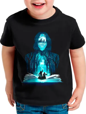 Produktbild von BaumwolleCloud Magical Teacher Kinder T-Shirt eule harry zauberstab besen zauberschule