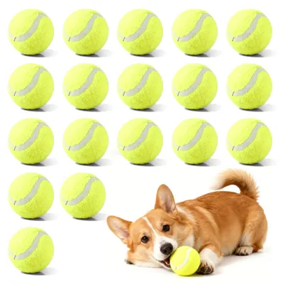 Produktbild von Mini Tennisbälle, 18 Stück, 5 cm, für Hunde und Training