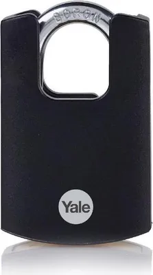Immagine prodotto di Lucchetto Yale Y121B/40/125/1, Alta Sicurezza, nero, 46 mm, 3 chiavi