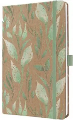 Produktbild von sigel Buchkalender Jolie Pure 2026 "Sparkle Leaves" A5 Wochenkalender