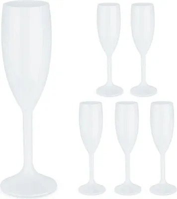 Produktbild von Champagnergläser aus Kunststoff, 6er-Set