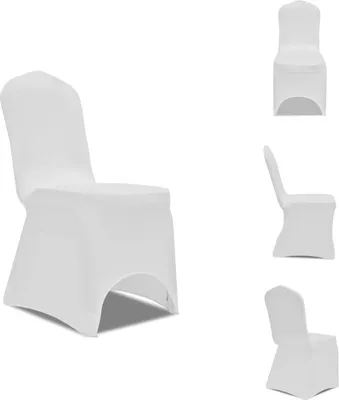 Produktbild von 50 x Stuhlhusse Stretchhusse weiß -  Hussen