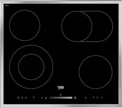 Produktbild von Beko HIC 64503 TX, Schwarz, Integriert, Keramik, Glaskeramik, 4 Zone(n), 4 Zone(n)