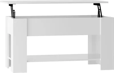 Obrázek produktu pro vidaXL Konferenční stolek vysoký lesk bílý 101x49x52 cm Dřevěný materiál