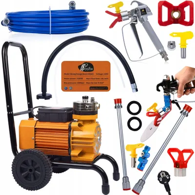 Imagen del producto de Pulverizador Airless Rosfix Strong Blue Storm SBS03 – Motor 3500W | Presion 22MPA | Pintura Profesional