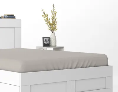 Produktbild von Spannbettlaken, Mikrosatin, gute Qualität 200x220cm Beige