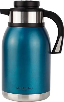 Produktbild von Michelino 2 Liter Isolierkanne Thermokanne Thermoskanne Nora PETROL 54541