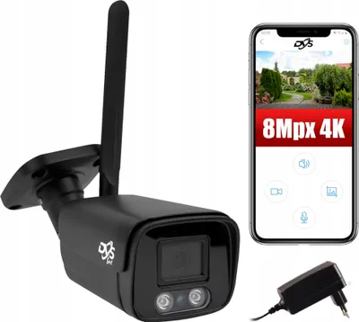 Produktbild von Schwarze Ip Kamera Wifi 4K Uhd Drahtlose Intelligente Überwachung Mit Audio 4X Zoom