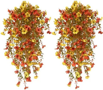 Produktbild von Kunstherbstblumen 4-teilig, 76 cm, kunststoff, hängend