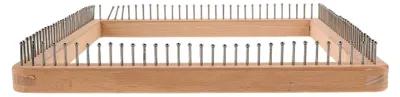 Produktbild von Quadratischer Holz-Webrahmen für Schals und Decken, handgefertigt, DIY Strickwerkzeug