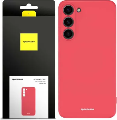 Immagine prodotto di Custodia in silicone SPACECASE Custodia in silicone per Galaxy S23+ Rosso
