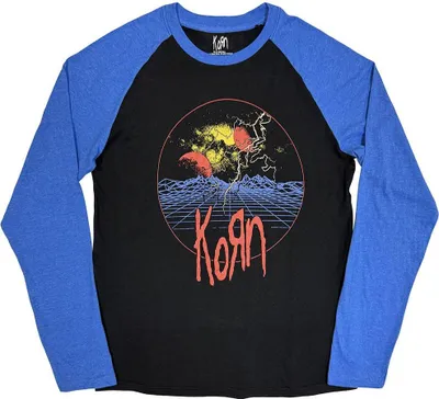 Produktbild von Korn - "Wireframe Space" T-Shirt für Herren/Damen Uni, Raglanärmel RO14340 (L) (Schwarz)