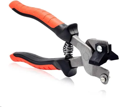 Productafbeelding van Mozaïektangen - Tegelsnijder tang - Keramiek snijden - Ergonomische handgrepen - 8 inch - Rood Zwart