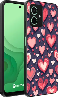 Obrázek produktu pro Smartphonica Pouzdro na telefon vhodné pro Motorola Moto G54 s potiskem srdce - TPU zadní kryt Pouzdro s designem srdce