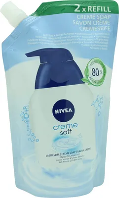 Zdjęcie produktu dla Nivea mydło w płynie Creme soft saszetka uzupełniająca 500 ml