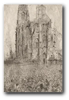 Immagine prodotto di Stampa artistica "La Cattedrale" di James Ensor – 40 x 60 cm – non incorniciata
