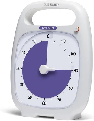 Produktbild von TimeTimer® PLUS weiss 120 Minuten (14x18 cm)
