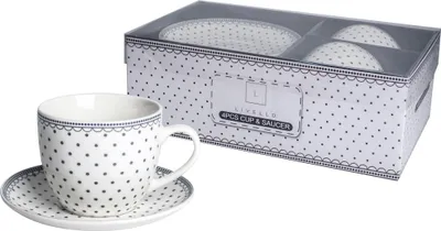Produktbild von 2 x Kaffeetasse und Untertasse 250 ml Livello Porzellan Kaffeeservice
